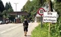 Grenzübergang Walserberg-Bundesstraße 1997, Blick Richtung Bayern